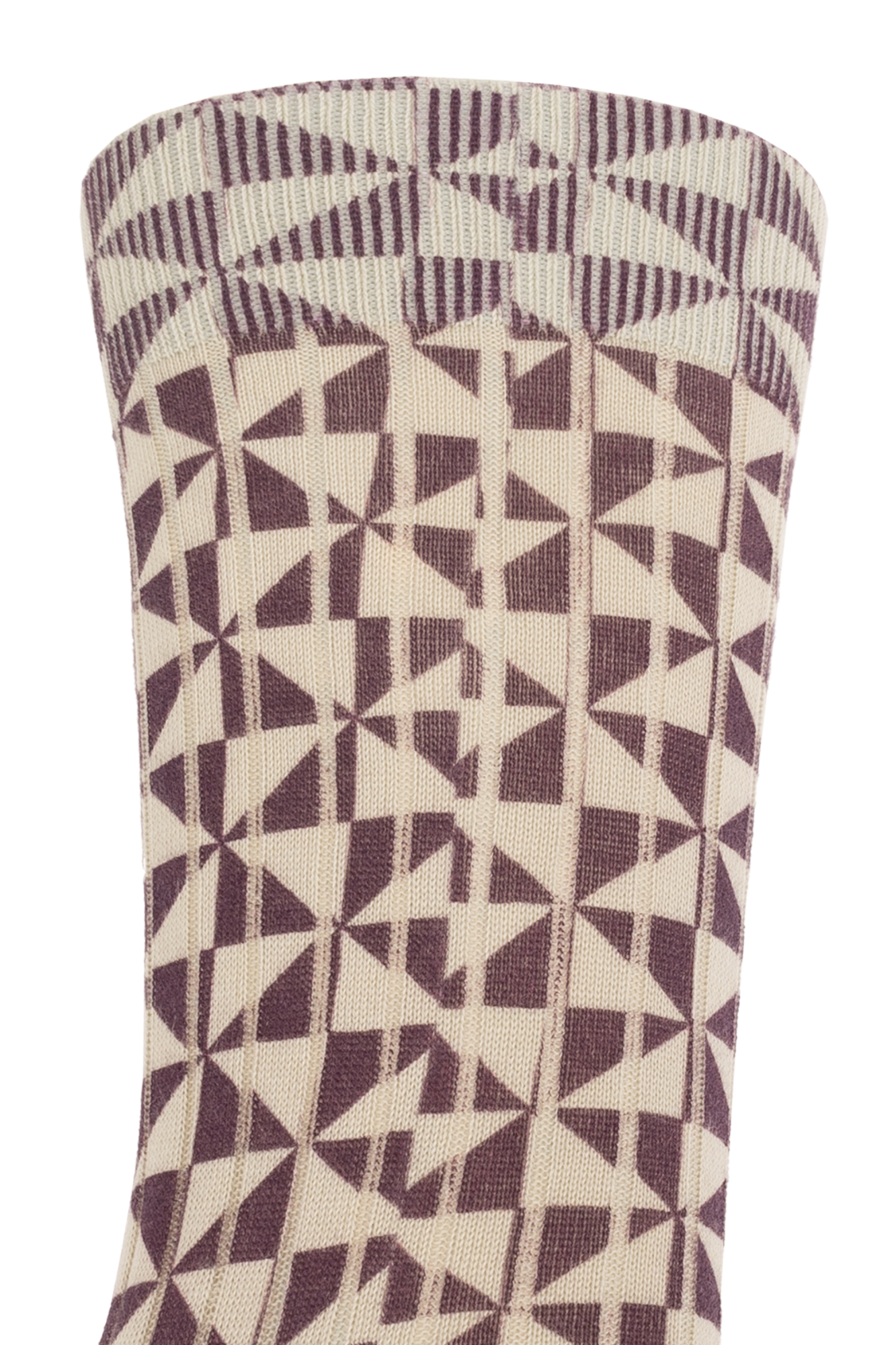 Purple Socks with 'tabi' cut Dries Van Noten
